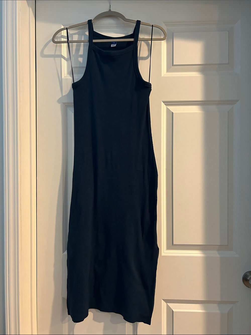 Navy Blue Tank Midi Dress - Classic Sleeveless Dress
